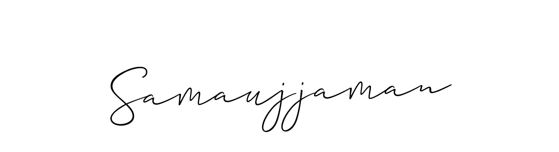 How to make Samaujjaman name signature. Use Allison_Script style for creating short signs online. This is the latest handwritten sign. Samaujjaman signature style 2 images and pictures png