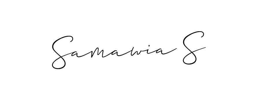 Once you've used our free online signature maker to create your best signature Allison_Script style, it's time to enjoy all of the benefits that Samawia S name signing documents. Samawia S signature style 2 images and pictures png