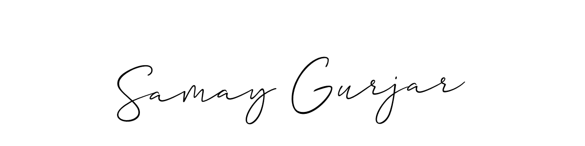 Make a beautiful signature design for name Samay Gurjar. Use this online signature maker to create a handwritten signature for free. Samay Gurjar signature style 2 images and pictures png