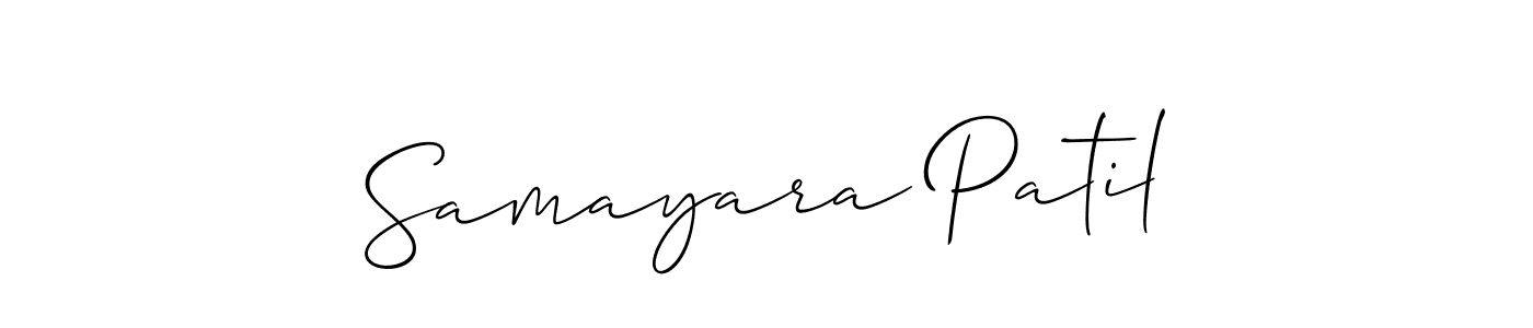 It looks lik you need a new signature style for name Samayara Patil. Design unique handwritten (Allison_Script) signature with our free signature maker in just a few clicks. Samayara Patil signature style 2 images and pictures png