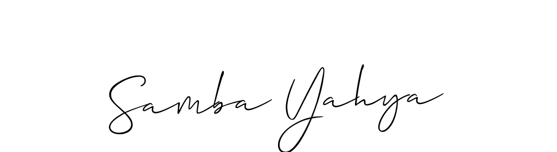 Once you've used our free online signature maker to create your best signature Allison_Script style, it's time to enjoy all of the benefits that Samba Yahya name signing documents. Samba Yahya signature style 2 images and pictures png