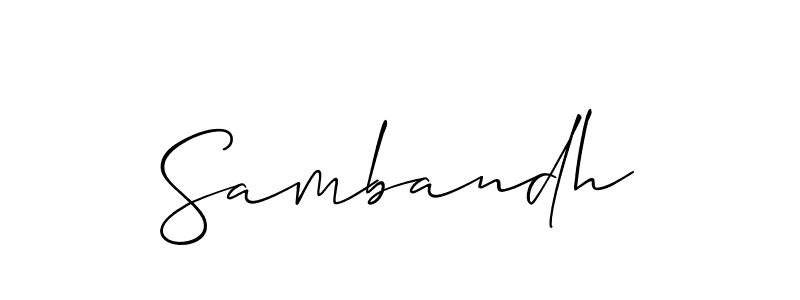 How to Draw Sambandh signature style? Allison_Script is a latest design signature styles for name Sambandh. Sambandh signature style 2 images and pictures png