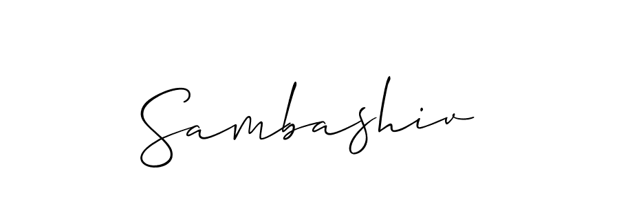 Best and Professional Signature Style for Sambashiv. Allison_Script Best Signature Style Collection. Sambashiv signature style 2 images and pictures png