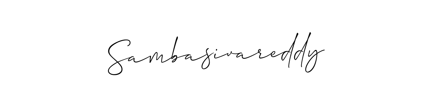 How to Draw Sambasivareddy signature style? Allison_Script is a latest design signature styles for name Sambasivareddy. Sambasivareddy signature style 2 images and pictures png