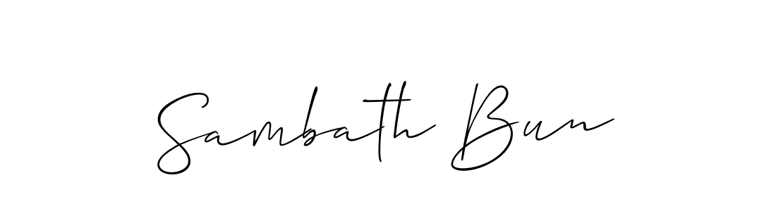 Once you've used our free online signature maker to create your best signature Allison_Script style, it's time to enjoy all of the benefits that Sambath Bun name signing documents. Sambath Bun signature style 2 images and pictures png