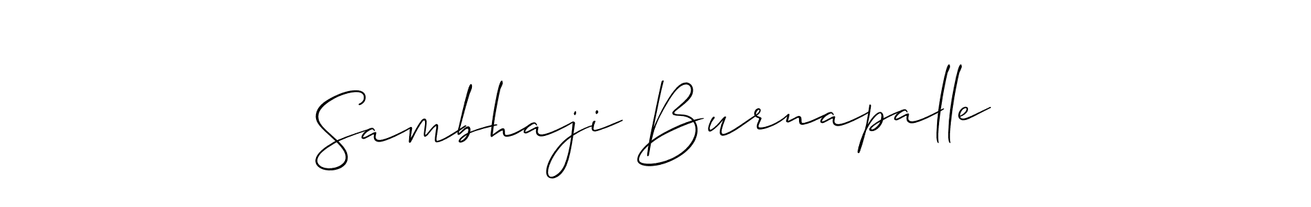 Make a beautiful signature design for name Sambhaji Burnapalle. Use this online signature maker to create a handwritten signature for free. Sambhaji Burnapalle signature style 2 images and pictures png