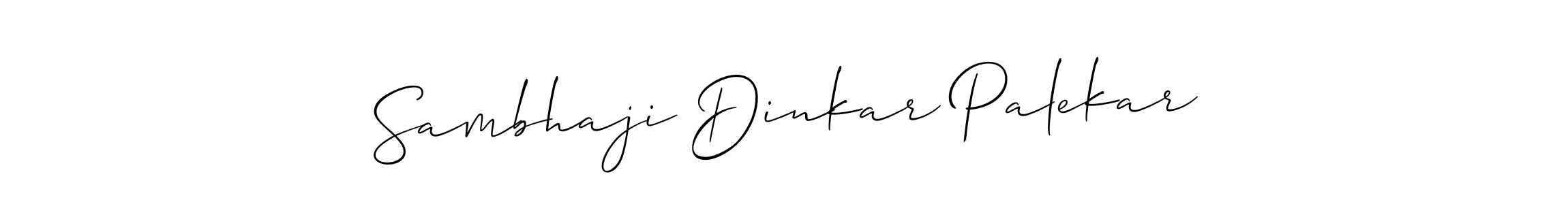 Allison_Script is a professional signature style that is perfect for those who want to add a touch of class to their signature. It is also a great choice for those who want to make their signature more unique. Get Sambhaji Dinkar Palekar name to fancy signature for free. Sambhaji Dinkar Palekar signature style 2 images and pictures png