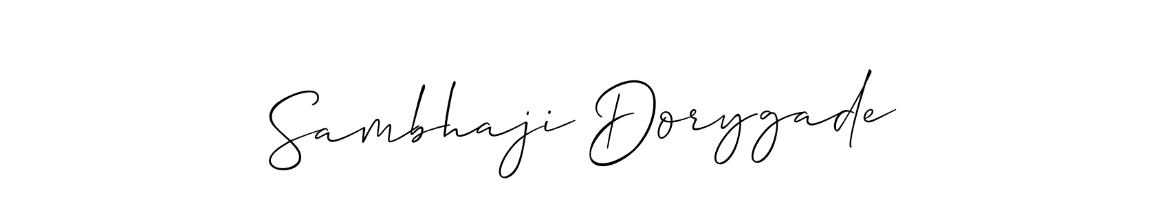 Make a beautiful signature design for name Sambhaji Dorygade. With this signature (Allison_Script) style, you can create a handwritten signature for free. Sambhaji Dorygade signature style 2 images and pictures png