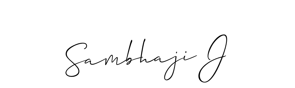 The best way (Allison_Script) to make a short signature is to pick only two or three words in your name. The name Sambhaji J include a total of six letters. For converting this name. Sambhaji J signature style 2 images and pictures png