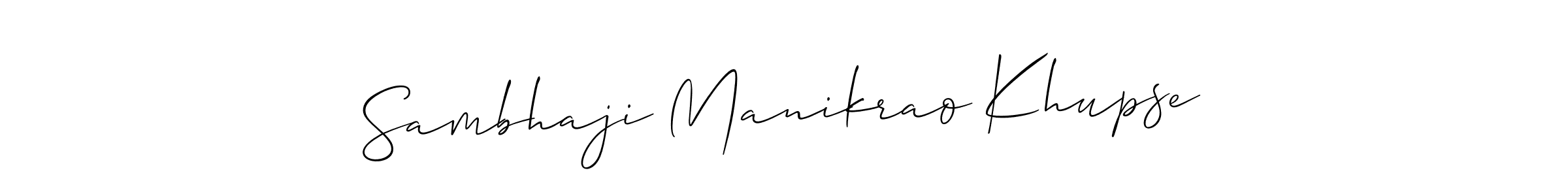 It looks lik you need a new signature style for name Sambhaji Manikrao Khupse. Design unique handwritten (Allison_Script) signature with our free signature maker in just a few clicks. Sambhaji Manikrao Khupse signature style 2 images and pictures png