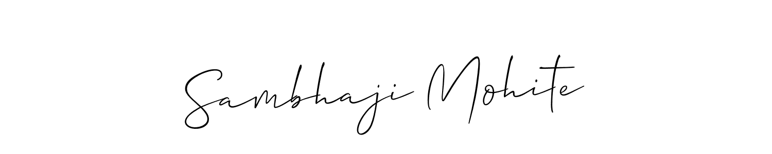 Sambhaji Mohite stylish signature style. Best Handwritten Sign (Allison_Script) for my name. Handwritten Signature Collection Ideas for my name Sambhaji Mohite. Sambhaji Mohite signature style 2 images and pictures png