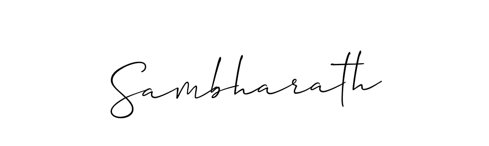 Make a beautiful signature design for name Sambharath. Use this online signature maker to create a handwritten signature for free. Sambharath signature style 2 images and pictures png