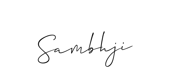 Make a beautiful signature design for name Sambhji. Use this online signature maker to create a handwritten signature for free. Sambhji signature style 2 images and pictures png