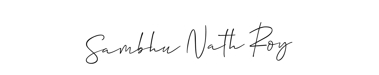 How to Draw Sambhu Nath Roy signature style? Allison_Script is a latest design signature styles for name Sambhu Nath Roy. Sambhu Nath Roy signature style 2 images and pictures png