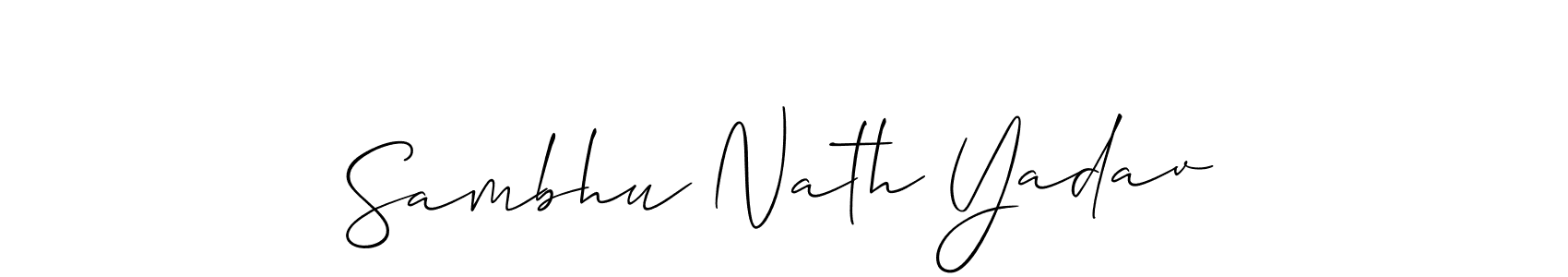 See photos of Sambhu Nath Yadav official signature by Spectra . Check more albums & portfolios. Read reviews & check more about Allison_Script font. Sambhu Nath Yadav signature style 2 images and pictures png