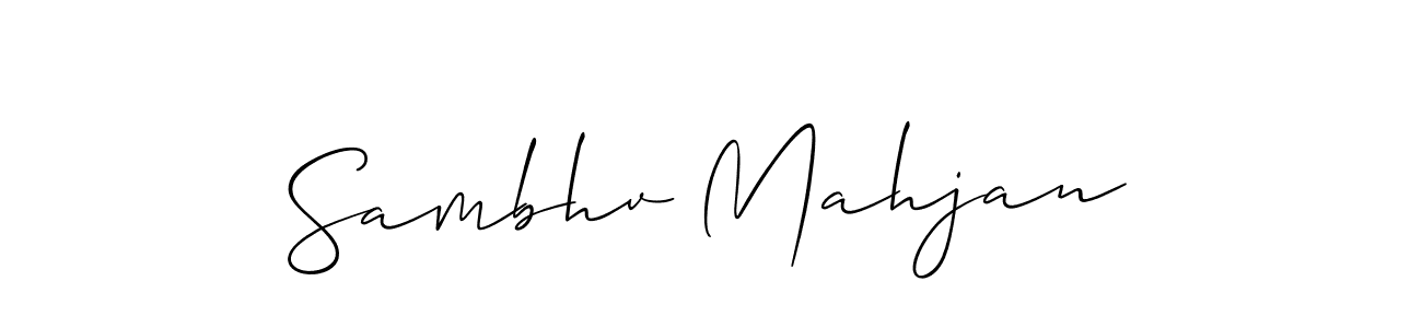 How to Draw Sambhv Mahjan signature style? Allison_Script is a latest design signature styles for name Sambhv Mahjan. Sambhv Mahjan signature style 2 images and pictures png