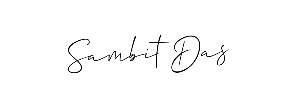 How to make Sambit Das signature? Allison_Script is a professional autograph style. Create handwritten signature for Sambit Das name. Sambit Das signature style 2 images and pictures png