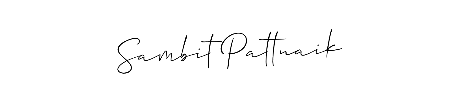 How to make Sambit Pattnaik name signature. Use Allison_Script style for creating short signs online. This is the latest handwritten sign. Sambit Pattnaik signature style 2 images and pictures png