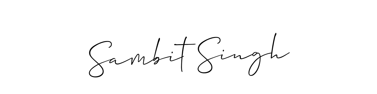 Once you've used our free online signature maker to create your best signature Allison_Script style, it's time to enjoy all of the benefits that Sambit Singh name signing documents. Sambit Singh signature style 2 images and pictures png