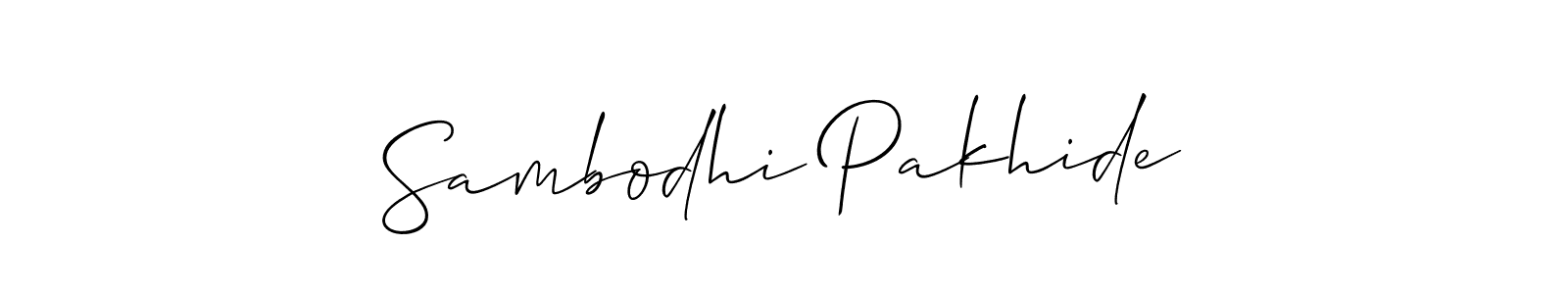 Once you've used our free online signature maker to create your best signature Allison_Script style, it's time to enjoy all of the benefits that Sambodhi Pakhide name signing documents. Sambodhi Pakhide signature style 2 images and pictures png