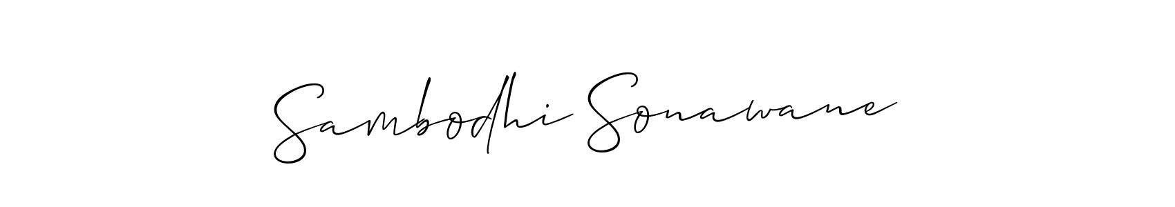 Once you've used our free online signature maker to create your best signature Allison_Script style, it's time to enjoy all of the benefits that Sambodhi Sonawane name signing documents. Sambodhi Sonawane signature style 2 images and pictures png