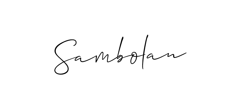 You can use this online signature creator to create a handwritten signature for the name Sambolan. This is the best online autograph maker. Sambolan signature style 2 images and pictures png