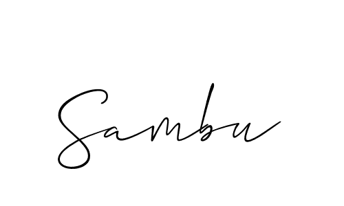 You should practise on your own different ways (Allison_Script) to write your name (Sambu) in signature. don't let someone else do it for you. Sambu signature style 2 images and pictures png