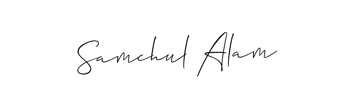 Here are the top 10 professional signature styles for the name Samchul Alam. These are the best autograph styles you can use for your name. Samchul Alam signature style 2 images and pictures png