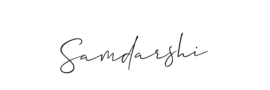 The best way (Allison_Script) to make a short signature is to pick only two or three words in your name. The name Samdarshi include a total of six letters. For converting this name. Samdarshi signature style 2 images and pictures png