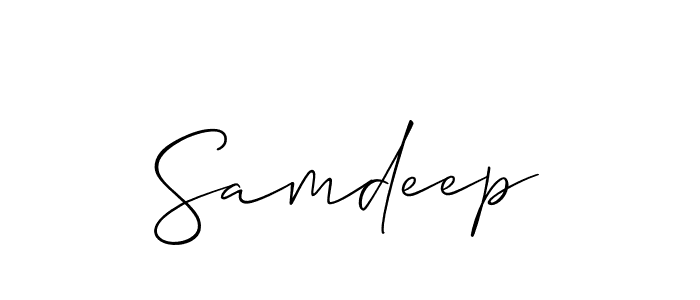 Best and Professional Signature Style for Samdeep. Allison_Script Best Signature Style Collection. Samdeep signature style 2 images and pictures png