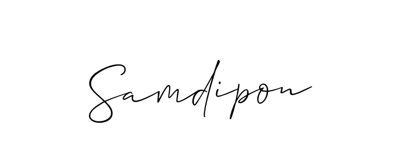 Best and Professional Signature Style for Samdipon. Allison_Script Best Signature Style Collection. Samdipon signature style 2 images and pictures png