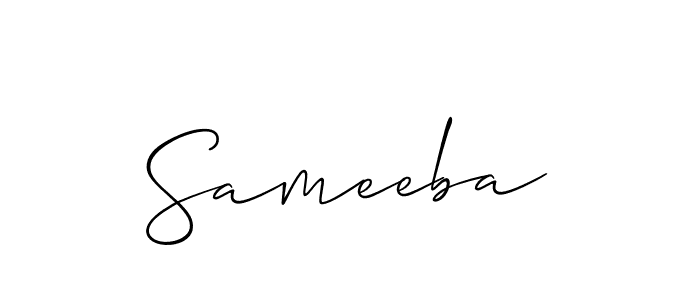 Also You can easily find your signature by using the search form. We will create Sameeba name handwritten signature images for you free of cost using Allison_Script sign style. Sameeba signature style 2 images and pictures png