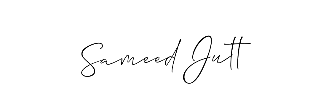 Also we have Sameed Jutt name is the best signature style. Create professional handwritten signature collection using Allison_Script autograph style. Sameed Jutt signature style 2 images and pictures png