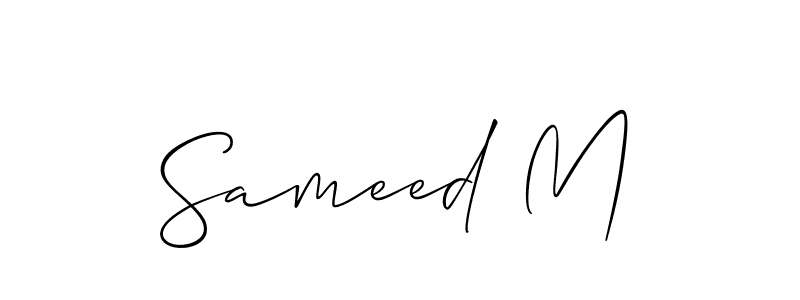 Make a beautiful signature design for name Sameed M. Use this online signature maker to create a handwritten signature for free. Sameed M signature style 2 images and pictures png