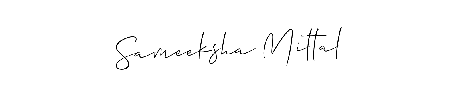 Best and Professional Signature Style for Sameeksha Mittal. Allison_Script Best Signature Style Collection. Sameeksha Mittal signature style 2 images and pictures png