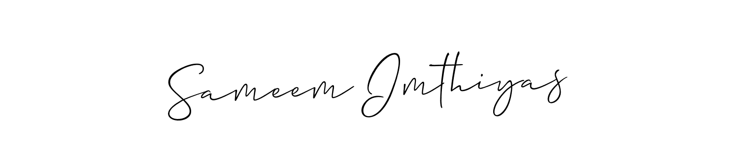 Best and Professional Signature Style for Sameem Imthiyas. Allison_Script Best Signature Style Collection. Sameem Imthiyas signature style 2 images and pictures png