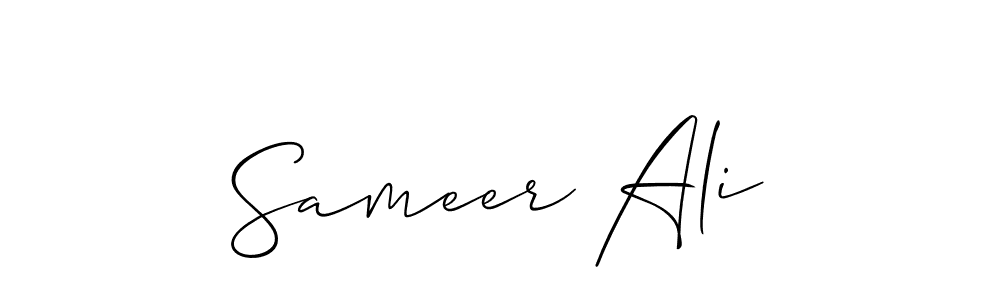 if you are searching for the best signature style for your name Sameer Ali. so please give up your signature search. here we have designed multiple signature styles  using Allison_Script. Sameer Ali signature style 2 images and pictures png