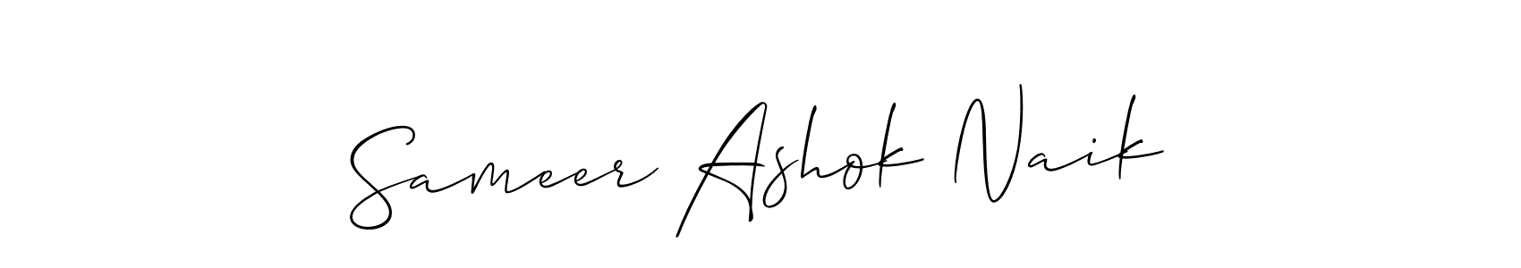 Once you've used our free online signature maker to create your best signature Allison_Script style, it's time to enjoy all of the benefits that Sameer Ashok Naik name signing documents. Sameer Ashok Naik signature style 2 images and pictures png