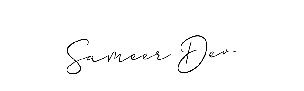 You can use this online signature creator to create a handwritten signature for the name Sameer Dev. This is the best online autograph maker. Sameer Dev signature style 2 images and pictures png