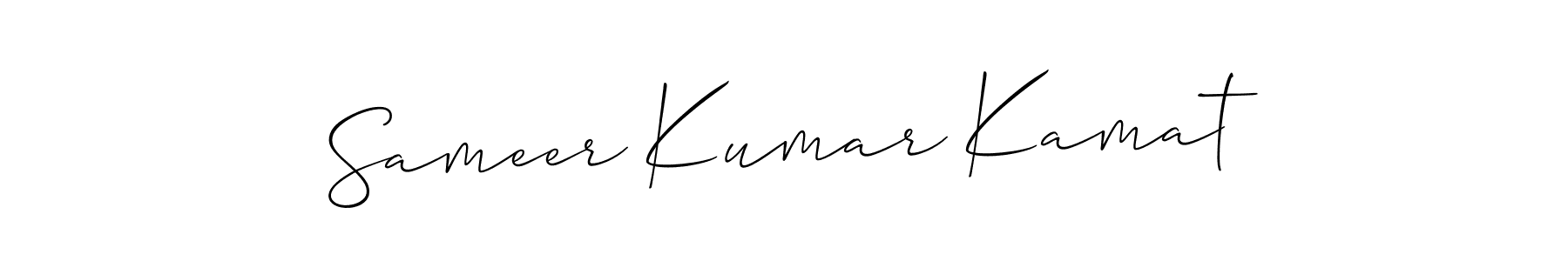 Make a beautiful signature design for name Sameer Kumar Kamat. With this signature (Allison_Script) style, you can create a handwritten signature for free. Sameer Kumar Kamat signature style 2 images and pictures png