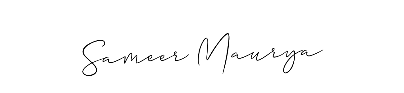 Best and Professional Signature Style for Sameer Maurya. Allison_Script Best Signature Style Collection. Sameer Maurya signature style 2 images and pictures png
