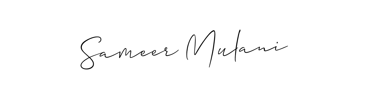 Similarly Allison_Script is the best handwritten signature design. Signature creator online .You can use it as an online autograph creator for name Sameer Mulani. Sameer Mulani signature style 2 images and pictures png