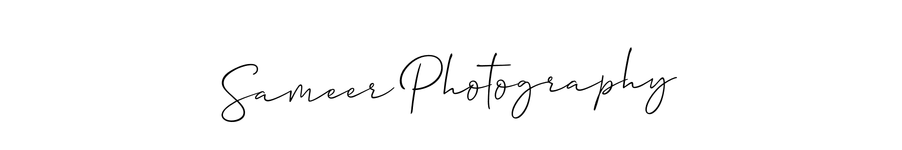 Make a short Sameer Photography signature style. Manage your documents anywhere anytime using Allison_Script. Create and add eSignatures, submit forms, share and send files easily. Sameer Photography signature style 2 images and pictures png