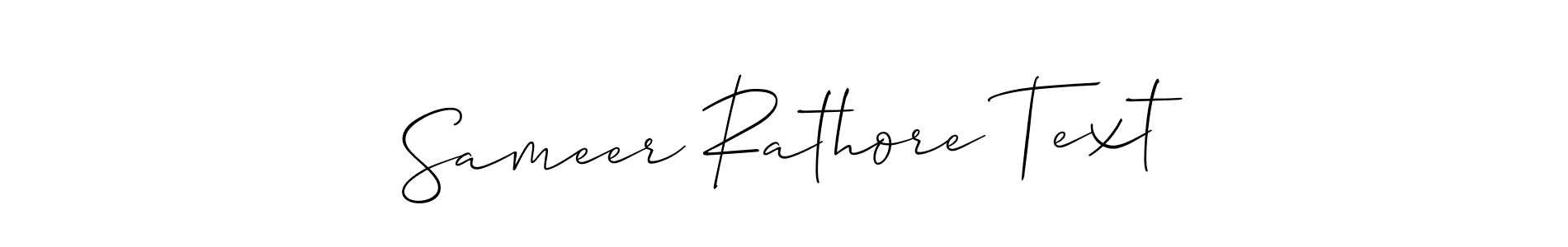 Once you've used our free online signature maker to create your best signature Allison_Script style, it's time to enjoy all of the benefits that Sameer Rathore Text name signing documents. Sameer Rathore Text signature style 2 images and pictures png