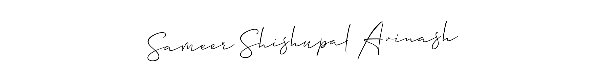 Make a beautiful signature design for name Sameer Shishupal Avinash. With this signature (Allison_Script) style, you can create a handwritten signature for free. Sameer Shishupal Avinash signature style 2 images and pictures png