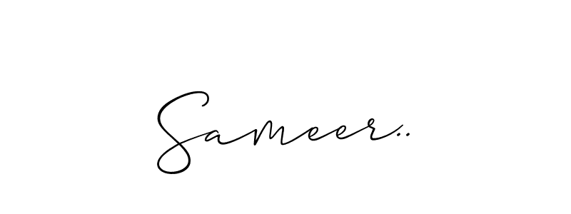 How to Draw Sameer.. signature style? Allison_Script is a latest design signature styles for name Sameer... Sameer.. signature style 2 images and pictures png