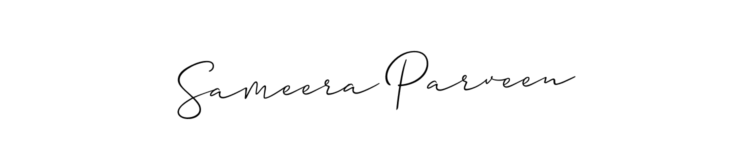 Best and Professional Signature Style for Sameera Parveen. Allison_Script Best Signature Style Collection. Sameera Parveen signature style 2 images and pictures png