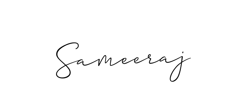 Also we have Sameeraj name is the best signature style. Create professional handwritten signature collection using Allison_Script autograph style. Sameeraj signature style 2 images and pictures png