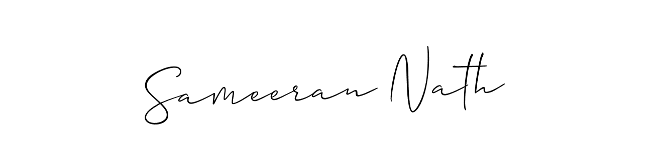 Use a signature maker to create a handwritten signature online. With this signature software, you can design (Allison_Script) your own signature for name Sameeran Nath. Sameeran Nath signature style 2 images and pictures png