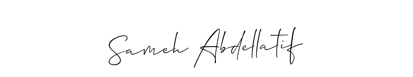 See photos of Sameh Abdellatif official signature by Spectra . Check more albums & portfolios. Read reviews & check more about Allison_Script font. Sameh Abdellatif signature style 2 images and pictures png